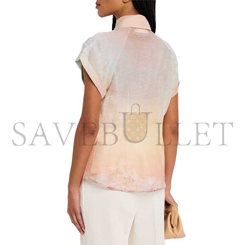 ZIMMERMANN ILLUMINATE FITTED BLOUSE 